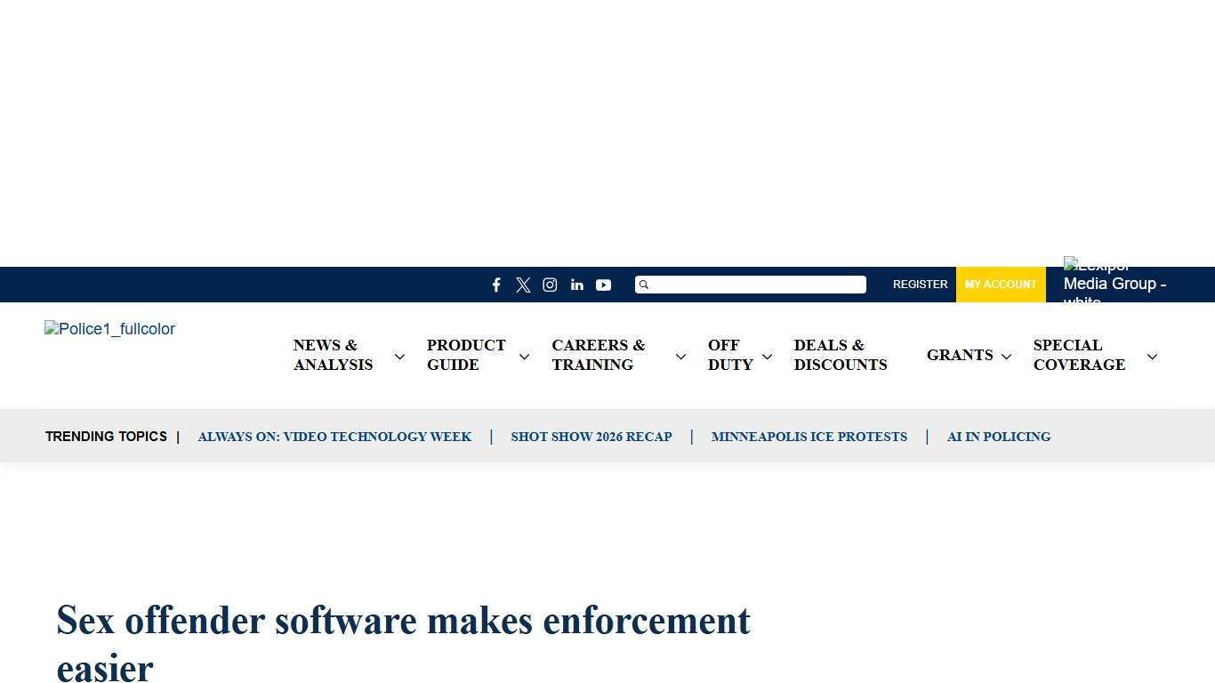 Sex offender software makes enforcement easier